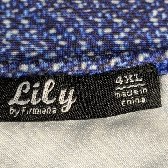 Lily Women's Long Sleeve Stretch Knit Floral Print Top Plus Size 4xl B15a - Picture 3 of 11